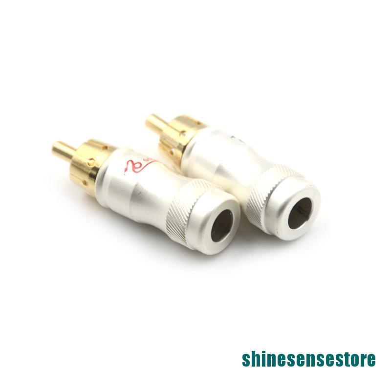 Set 4 Đầu Nối Dây Cáp Âm Thanh RCA Mạ Vàng | BigBuy360 - bigbuy360.vn