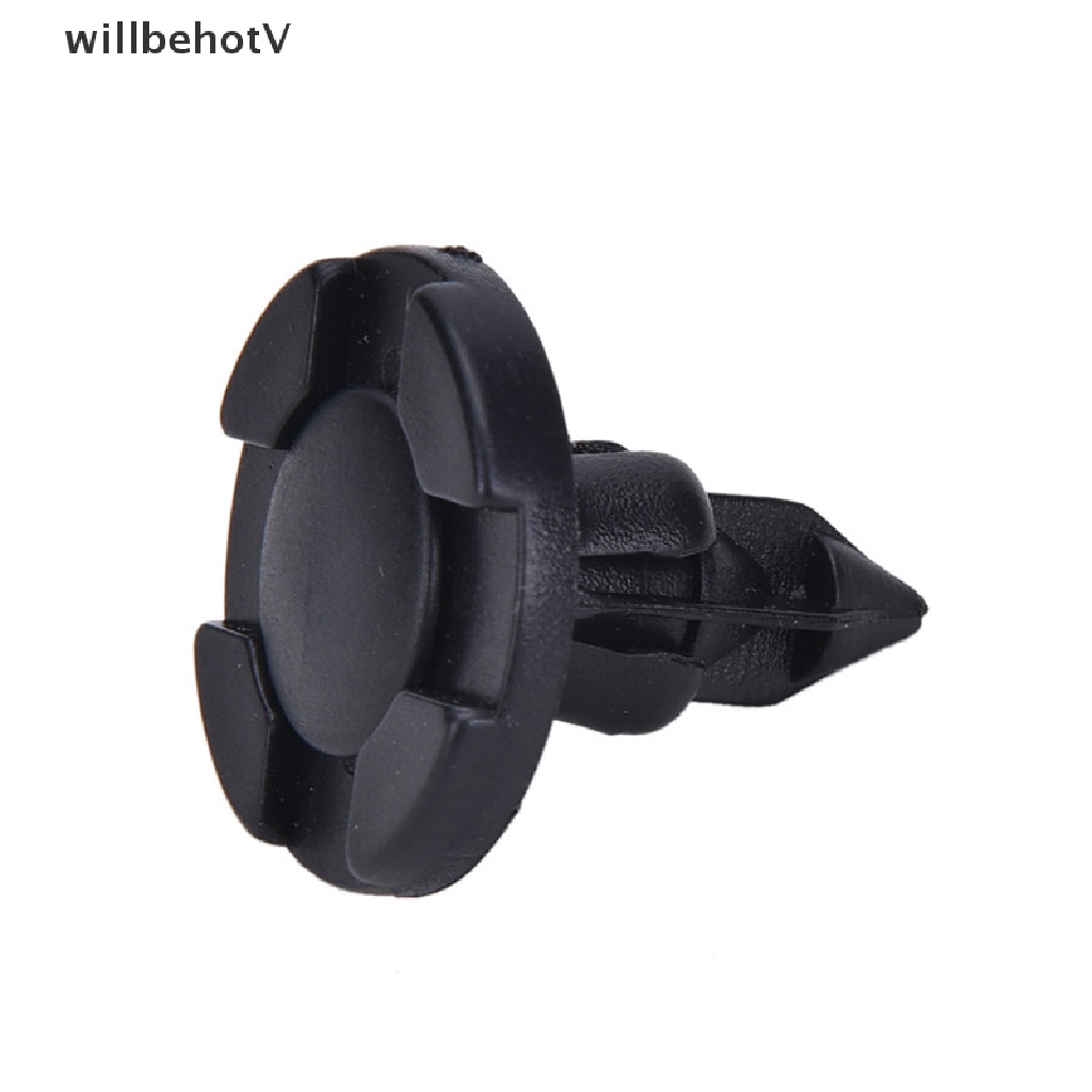 Set 50 Đinh Tán Nhựa 8mm Màu Đen Chuyên Dụng Cho Xe Hơi Fender