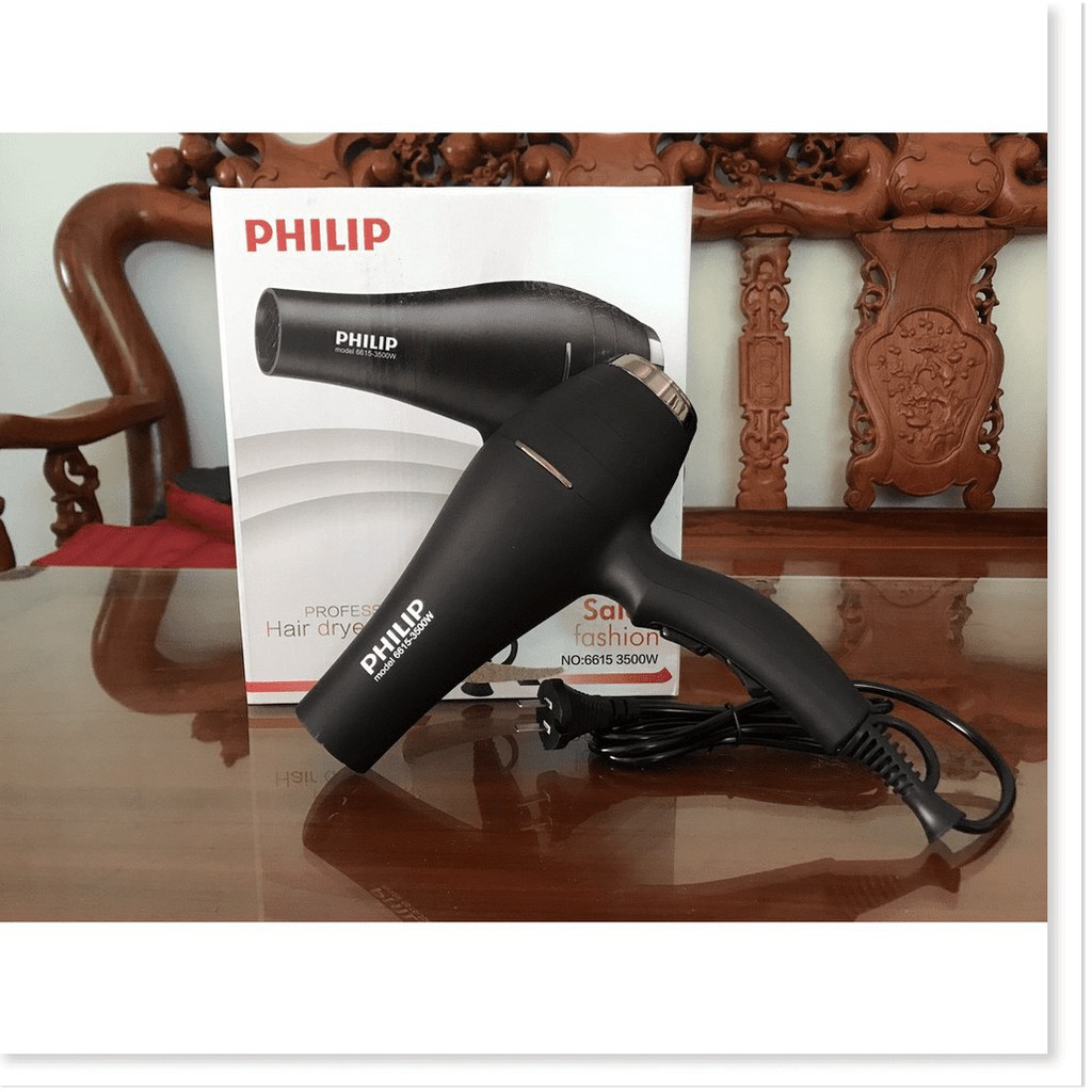 Máy sấy tóc Philip No.6615 phát sáng xanh 2 chiều nóng lạnh 3500W