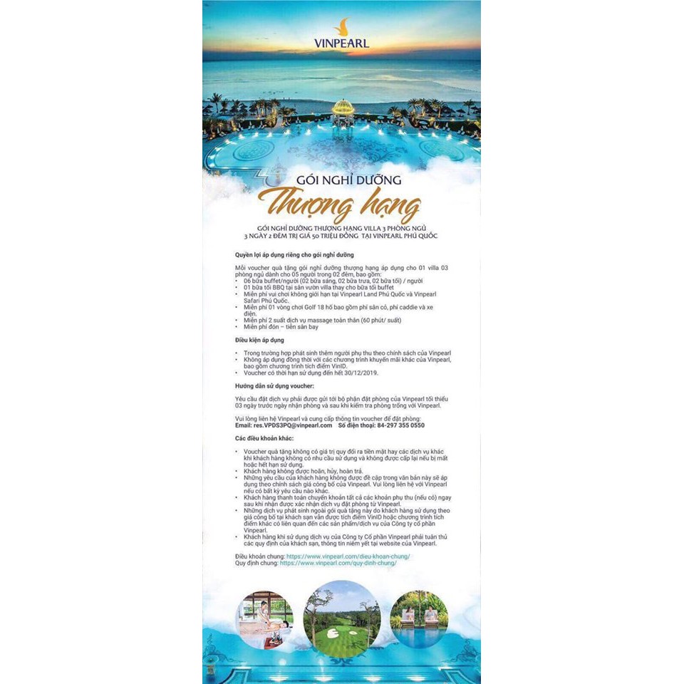 VOUCHER VINPEARL PHÚ QUỐC 3N2Đ VILLA 3 CHỈ 14500K
