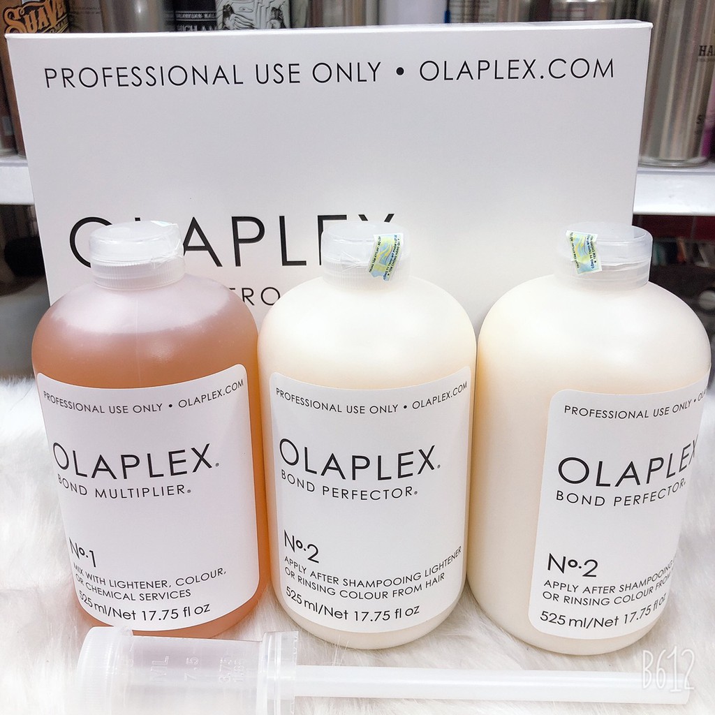 BỘ PHỤC HỒI  OLAPLEX NO1 VÀ NO2 DUNG TÍCH 525ML X 3 LIỆU TRÌNH CHUYÊN NGHIỆP - KẾT NỐI VÀ TĂNG CƯỜNG LIÊN KẾT TÓC