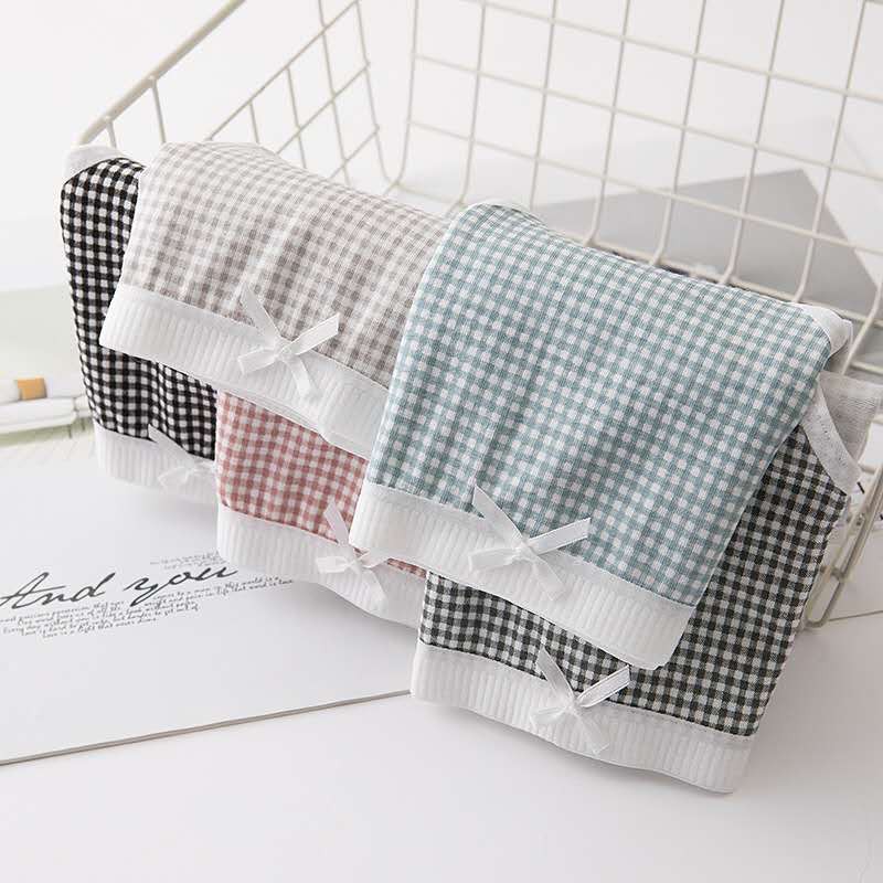 [Mã 12FASHIONSALE1 giảm 10K đơn 50K] Quần Lót Cotton Kẻ Caro Siêu Dễ Thương Dành Cho Bạn Nữ | BigBuy360 - bigbuy360.vn