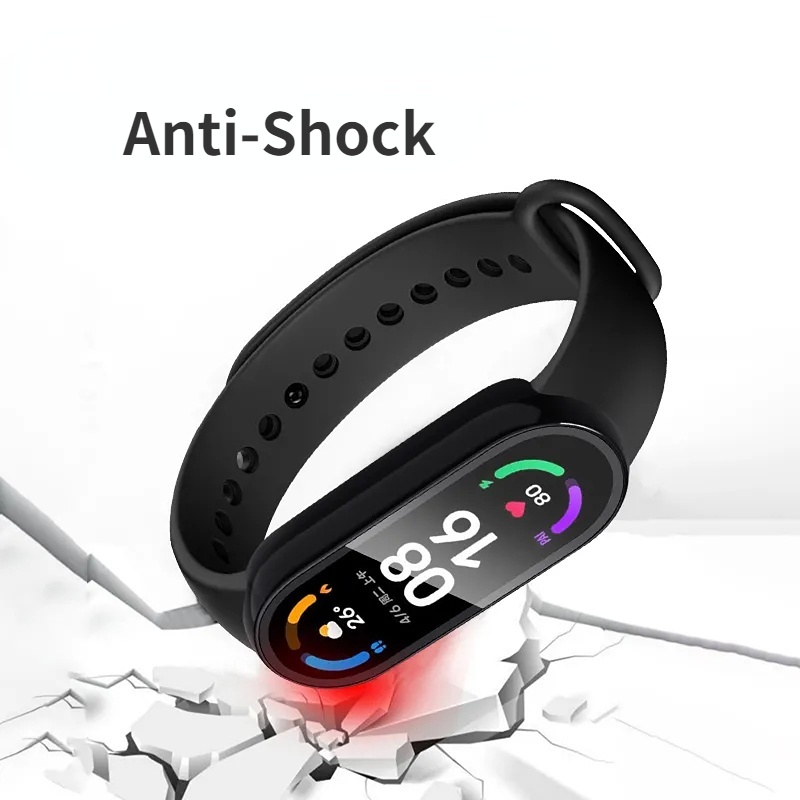 Ốp Lưng Chống Sốc Kèm Miếng Bảo Vệ Màn Hình Cho Xiaomi Mi Band 7 6/5/4/3