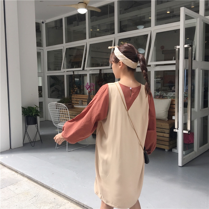 Đầm Xiaozhainv Tay Dài Phong Cách Hàn Quốc | BigBuy360 - bigbuy360.vn