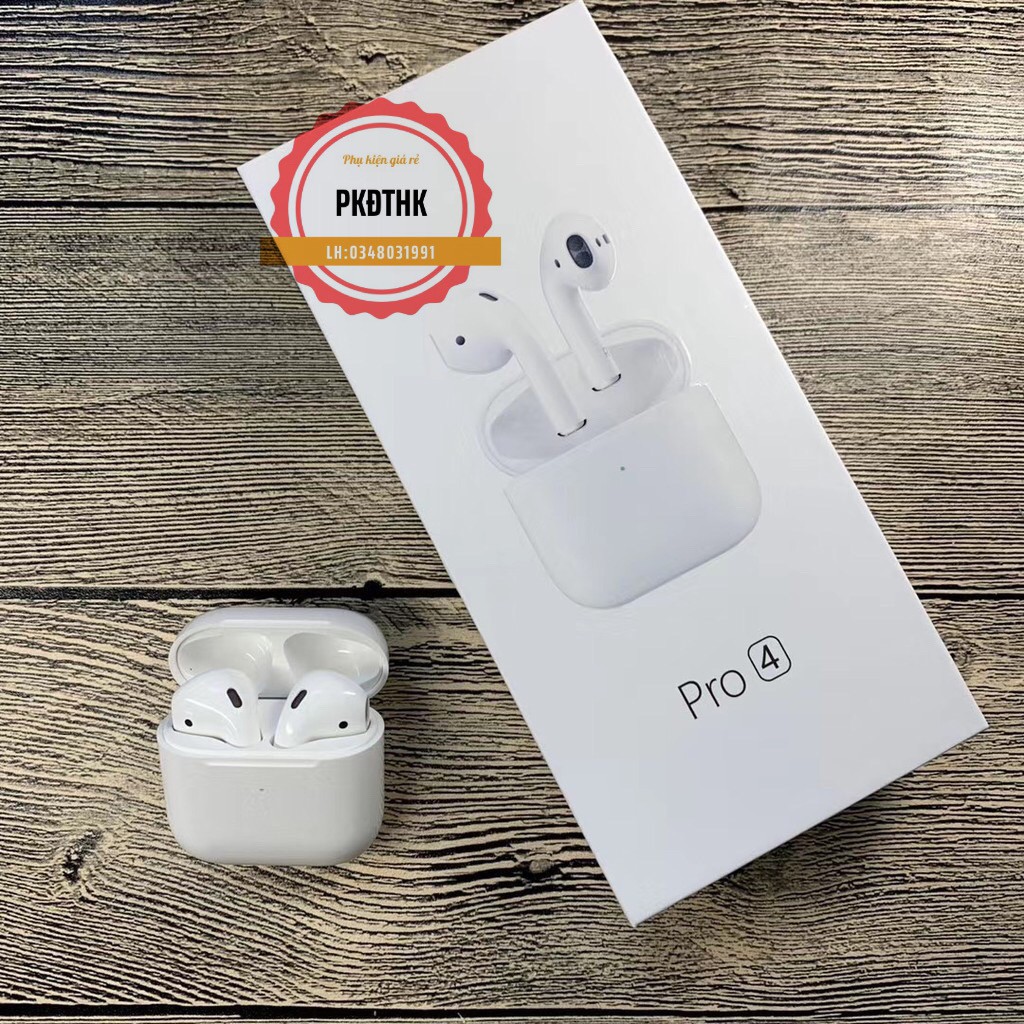 Tai nghe Không Dây Bluetooth Airpod Pro 4 Phiên Bản Nâng Cấp 2020 [RẺ VÔ ĐỊCH]