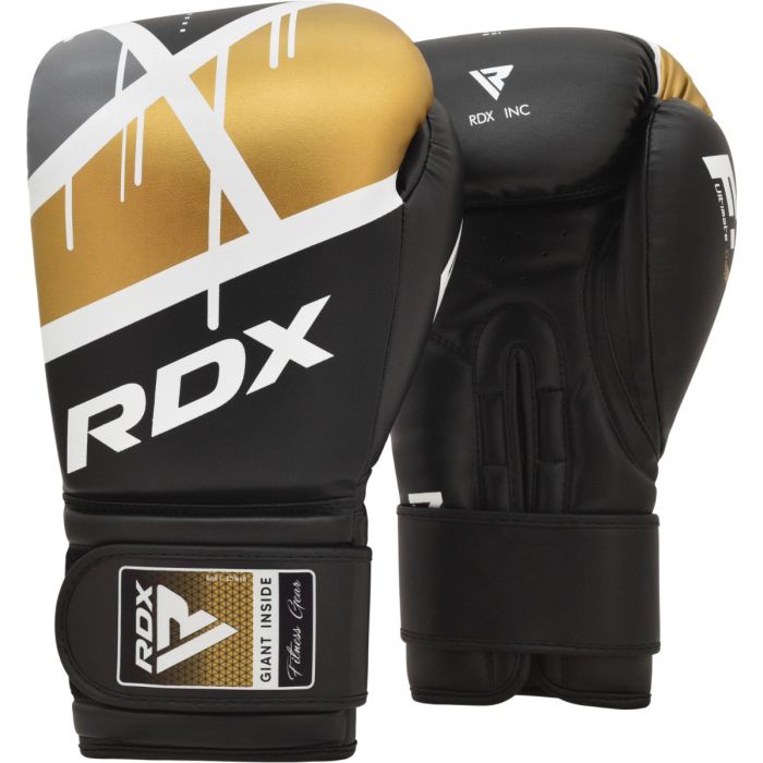 Găng Tay Boxing  RDX F7 Ego Training - Black/Gold