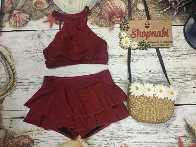 Bikini set váy 2 tầng