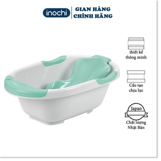 Chậu Tắm Cho bé , Thau tắm bé sơ sinh loại to kèm tựa lưng nhựa cho trẻ em notoro Inochi