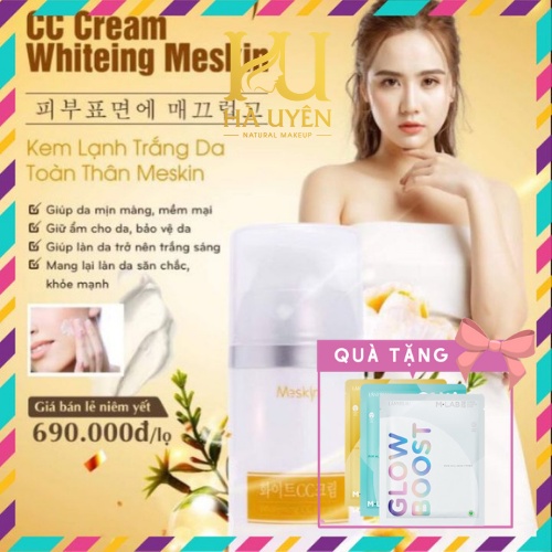 Kem Dưỡng Trắng Da , Kem Lạnh Trắng Da Body Toàn Thân MESKIN  Hàn Quốc 110ml [ Chính - Hãng ]