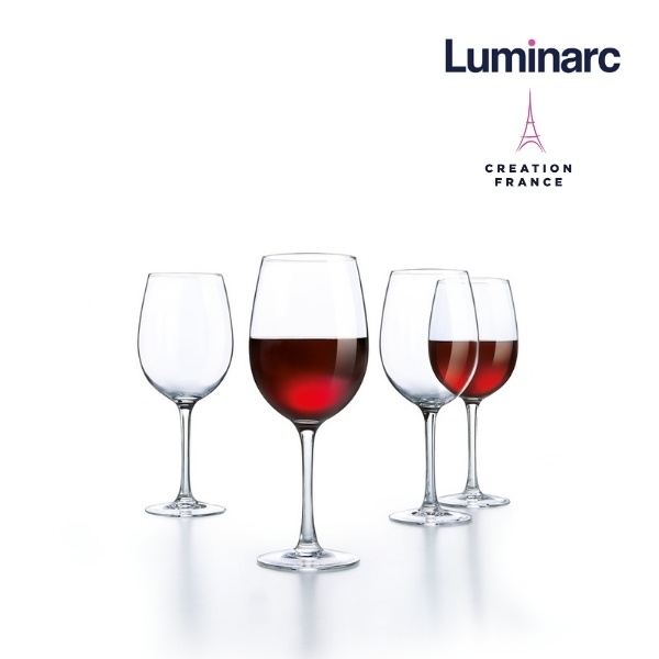 Bộ 4 Ly Rượu Vang Thuỷ Tinh Luminarc World Wine 350ml- LUWOE5979