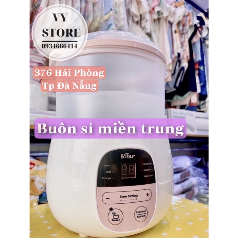 (BẢN QUỐC TẾ) NỒI NẤU CHÁO, NINH, HẦM, HẤP CÁCH THỦY BEAR 0,8 L