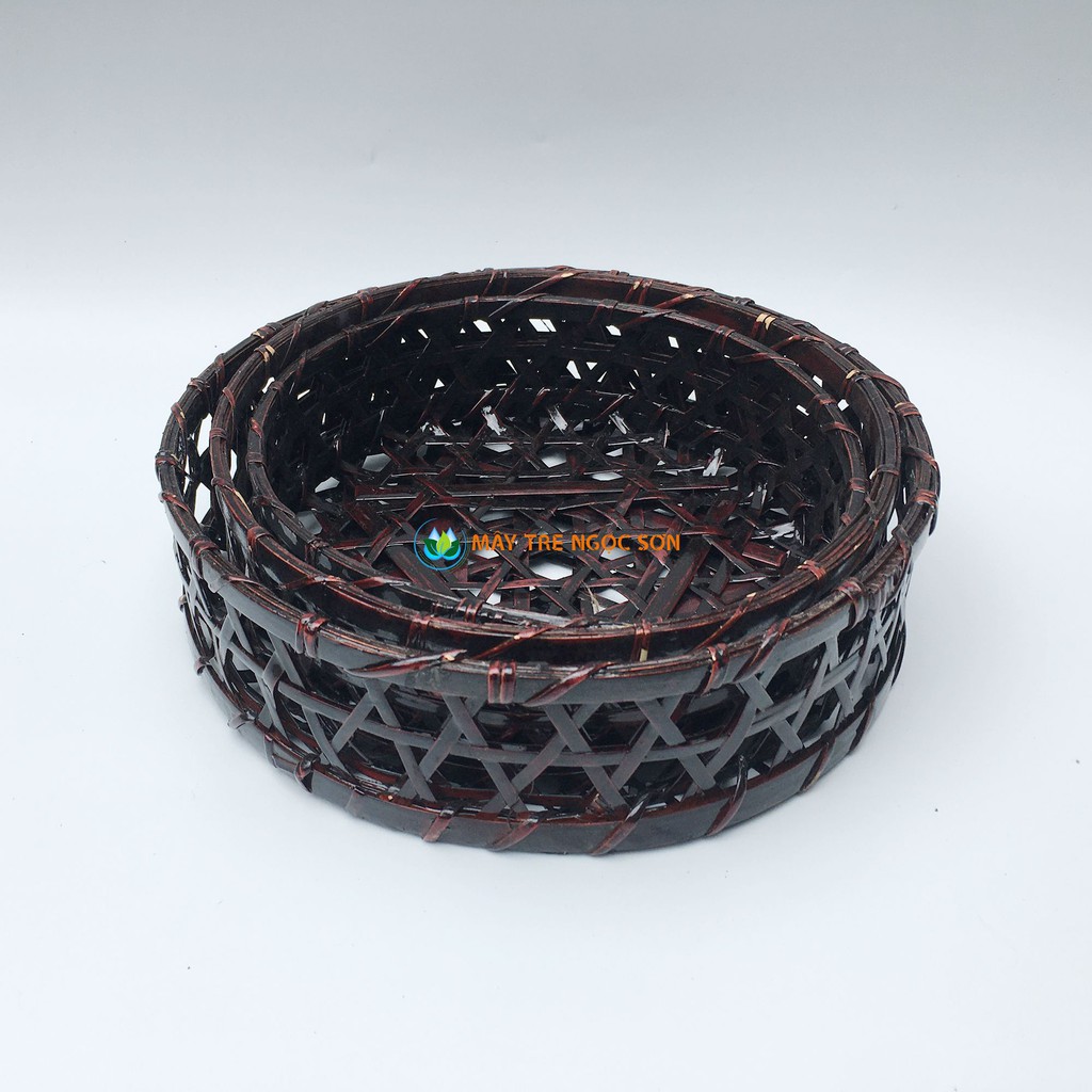 Giỏ tre sơn mài cafe(bền hơn hàng nhựa)