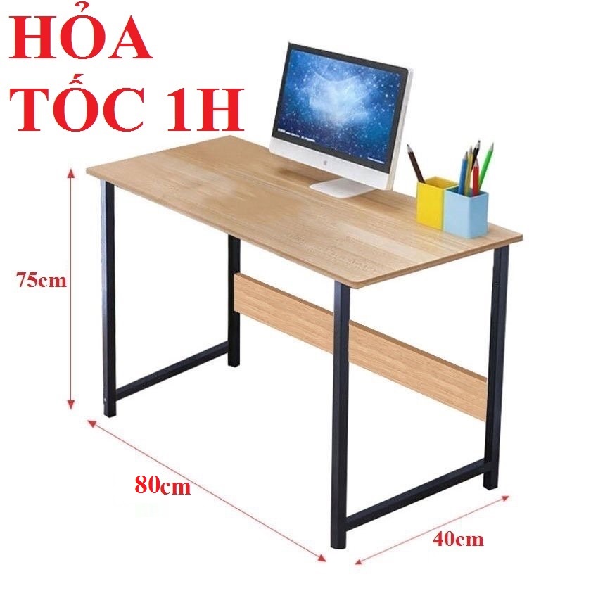 chân sắt sơn tĩnh điện ĐEN, mặt gỗ MDF DÀY 18MM, HÀNG CAO CẤP, bàn học, bàn ăn
