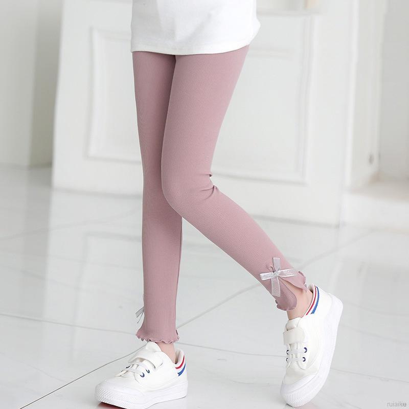 Quần Legging Đính Nơ Cho Bé Gái Từ 2-11 Tuổi