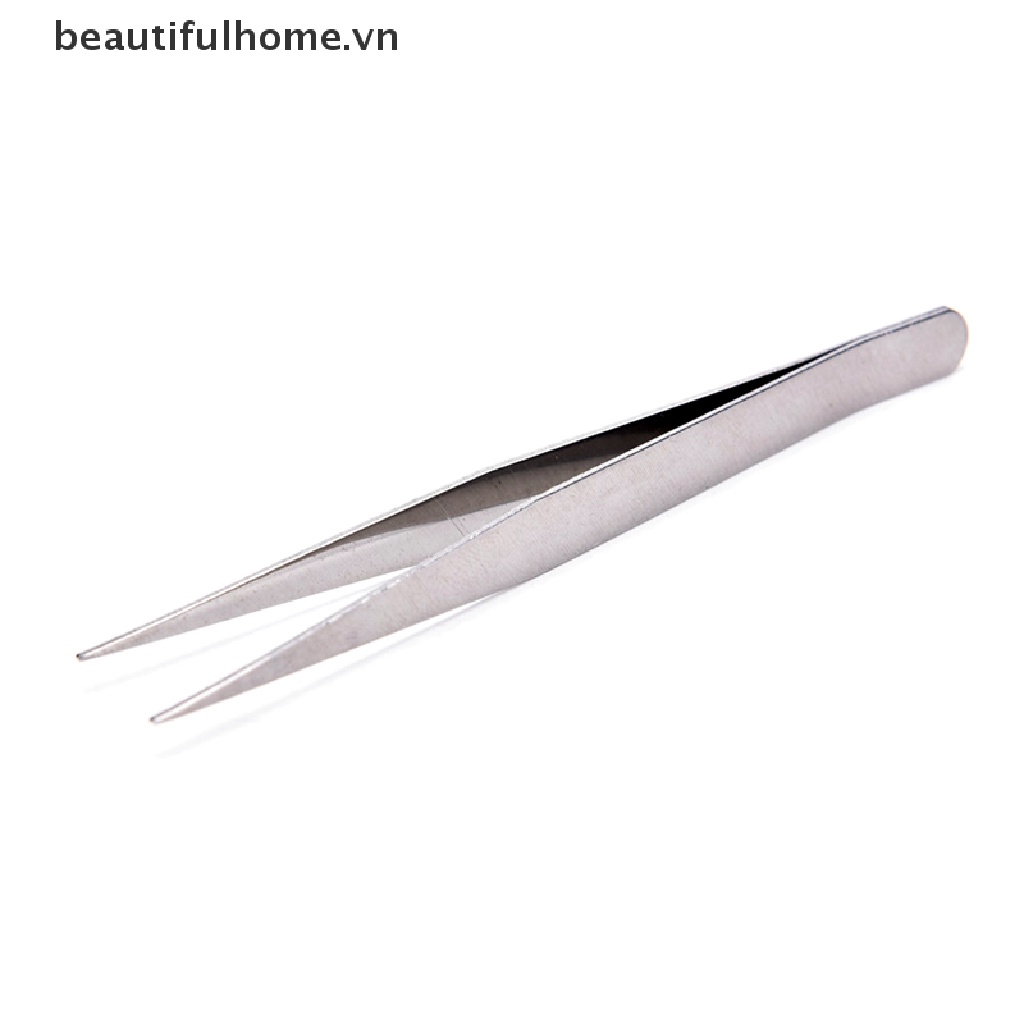 Set 2 Nhíp Thẳng Và Đầu Cong Bằng Thép Không Gỉ Bền Bỉ