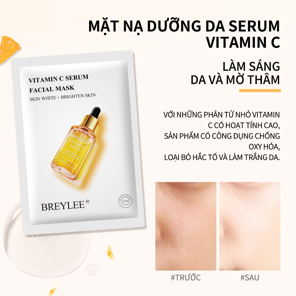 Mặt nạ BREYLEE chứa collagen và vitamin c làm trắng da 25ml