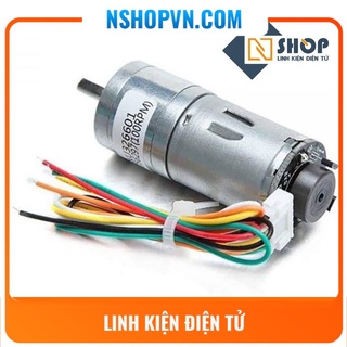 Động cơ DC giảm tốc GA25 Encoder 12RPM/ 60RPM/ 130RPM/ 190RPM/ 200RPM/ 250RPM/ 280RPM/ 400RPM/ 600RPM/ 620RPM /1360RPM
