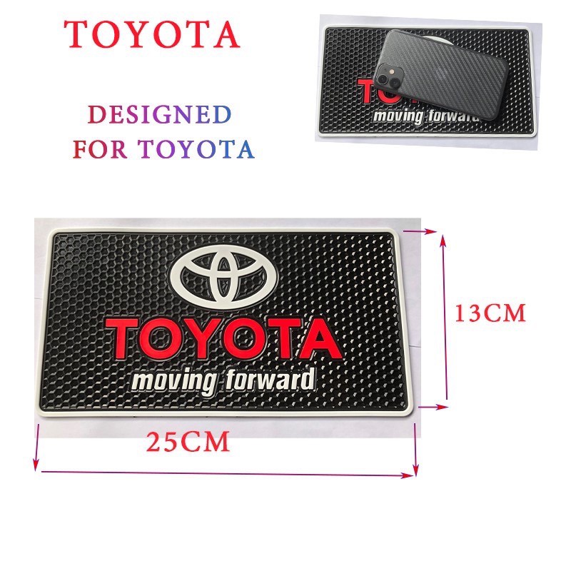 Miếng Dán Chống Trượt Cho Bảng Điều Khiển Xe Hơi Toyota Vios Fortuner Camry RAV4 Yaris CHR Etions