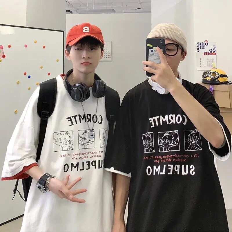 Áo thun nam tay lỡ from rộng , áo thun tay lỡ Unisexx mẫu mới ,chất đẹp , phong cách