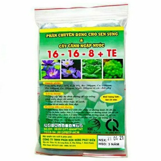 Phân Bón Chuyên Dùng Cho Sen Và Cây Ngập Nước 16-16-8+TE Gói 24 Viên