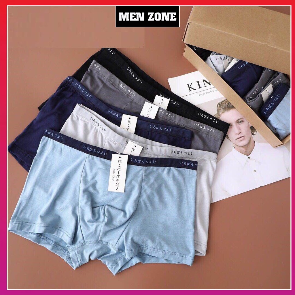 Hộp 5 Quần Sịp Đùi Cotton Cao Cấp Xuất Nhật