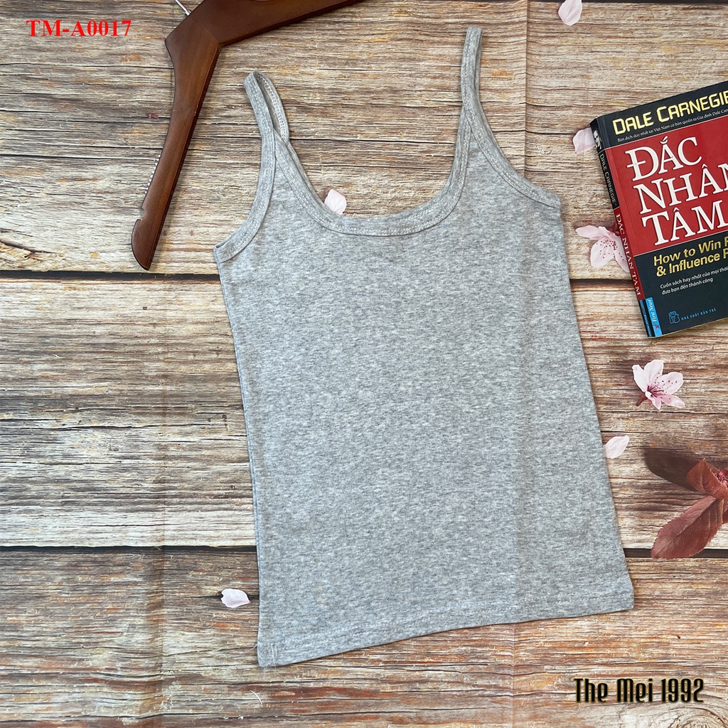 [Mã FAMARAL2 giảm 10K đơn 50K] Áo hai dây nữ THE MEI 1992 - áo 2 dây nữ cao cấp chất len tăm lạnh co giãn siêu xinh | BigBuy360 - bigbuy360.vn