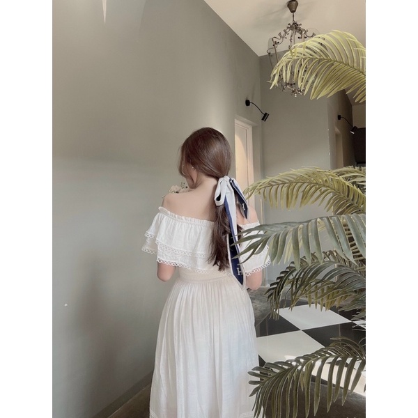 (ẢNH THẬT) ĐẦM MAXI VIỀN REN 2 LỚP XỊN DÀY