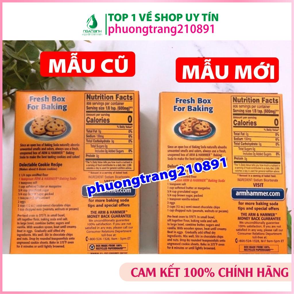 Bakingsoda Mỹ 454gr- Tẩy Trắng răng, Thơm miệng, Giảm mụn, Mịn da, Khử mùi, Tẩy da chết hiệu quả...