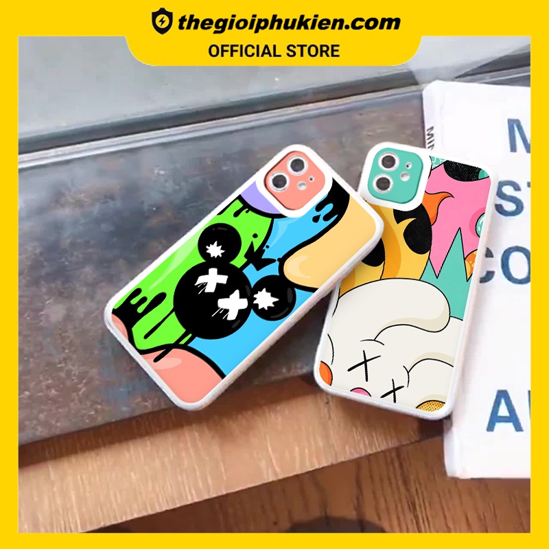 Ốp iphone - Ốp lưng iphone cạnh vuông viền camera Mắt XX dành cho ip 6 đến 14promax - ng070