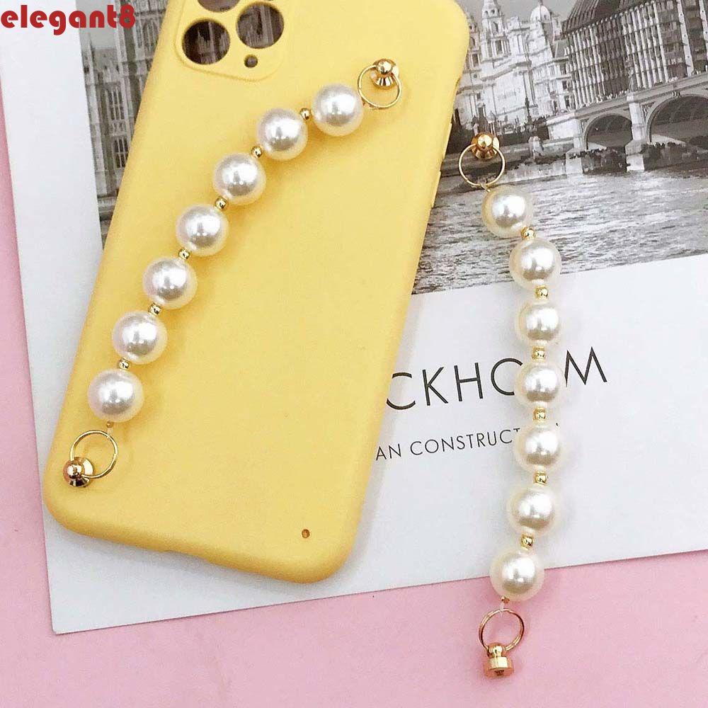 Ốp Điện Thoại Đính Ngọc Trai Kèm Dây Đeo Chuỗi Hạt Sang Trọng Cho Iphone|Dây Đeo Điện Thoại Ngăn Ngừa Rụng Tóc