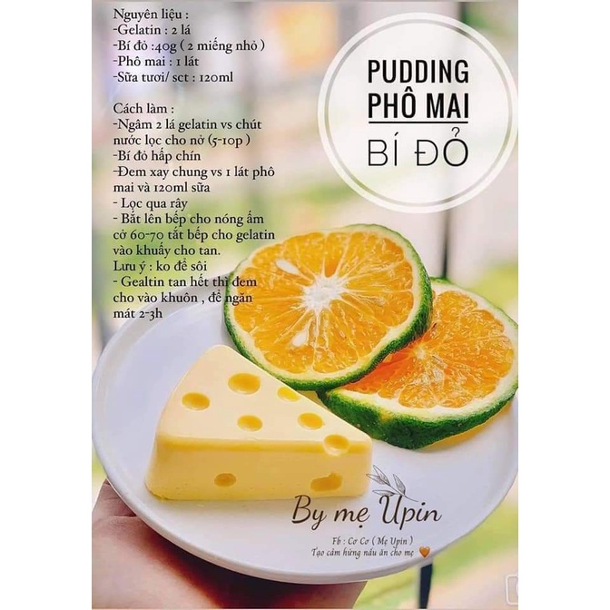 KHUÔN SILICON 8 MIẾNG  HÌNH PHÔ MAI, LÀM THẠCH RAU CÂU,PUDDING CHO BÉ ĂN DẶM