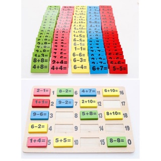 ĐỒ CHƠI DOMINO TOÁN HỌC CHO BÉ