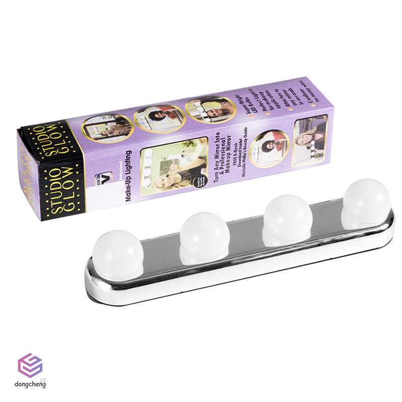 Đèn LED 4 Bóng Siêu Sáng Gắn Gương Trang Điểm Tiện Dụng