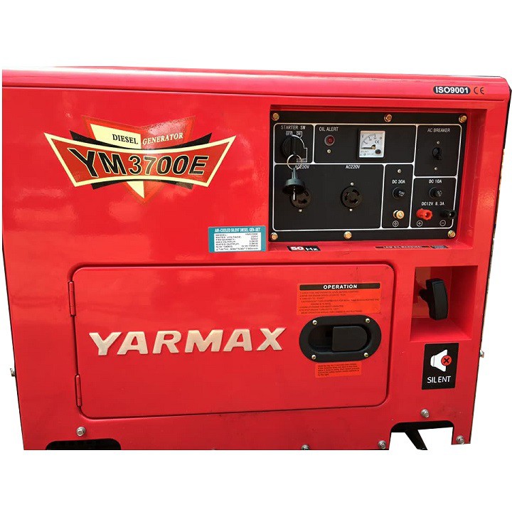 Máy Phát Điện Chạy Dầu 3Kw Yarmax 3700T Siêu Cách Âm