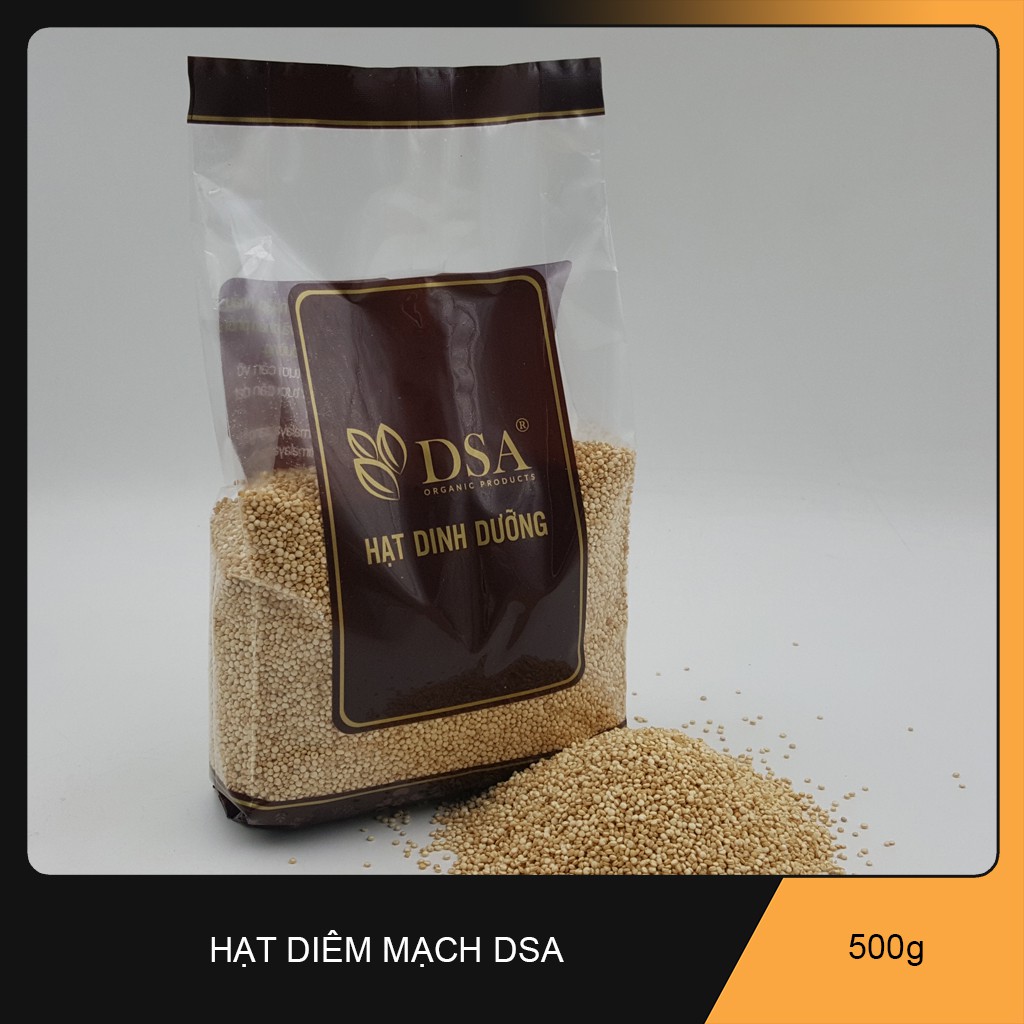 Hạt Diêm Mạch Trắng Hạt Diêm Mạch Trắng White Quinoa Organic . Hiệu DSA Organic. Khối lượng 500 gr.