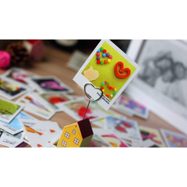 Hộp giấy Hàn Quốc Mini Card Rilakkuma Phong cách Châu Âu Happy Life 40 tờ (8 kiểu)