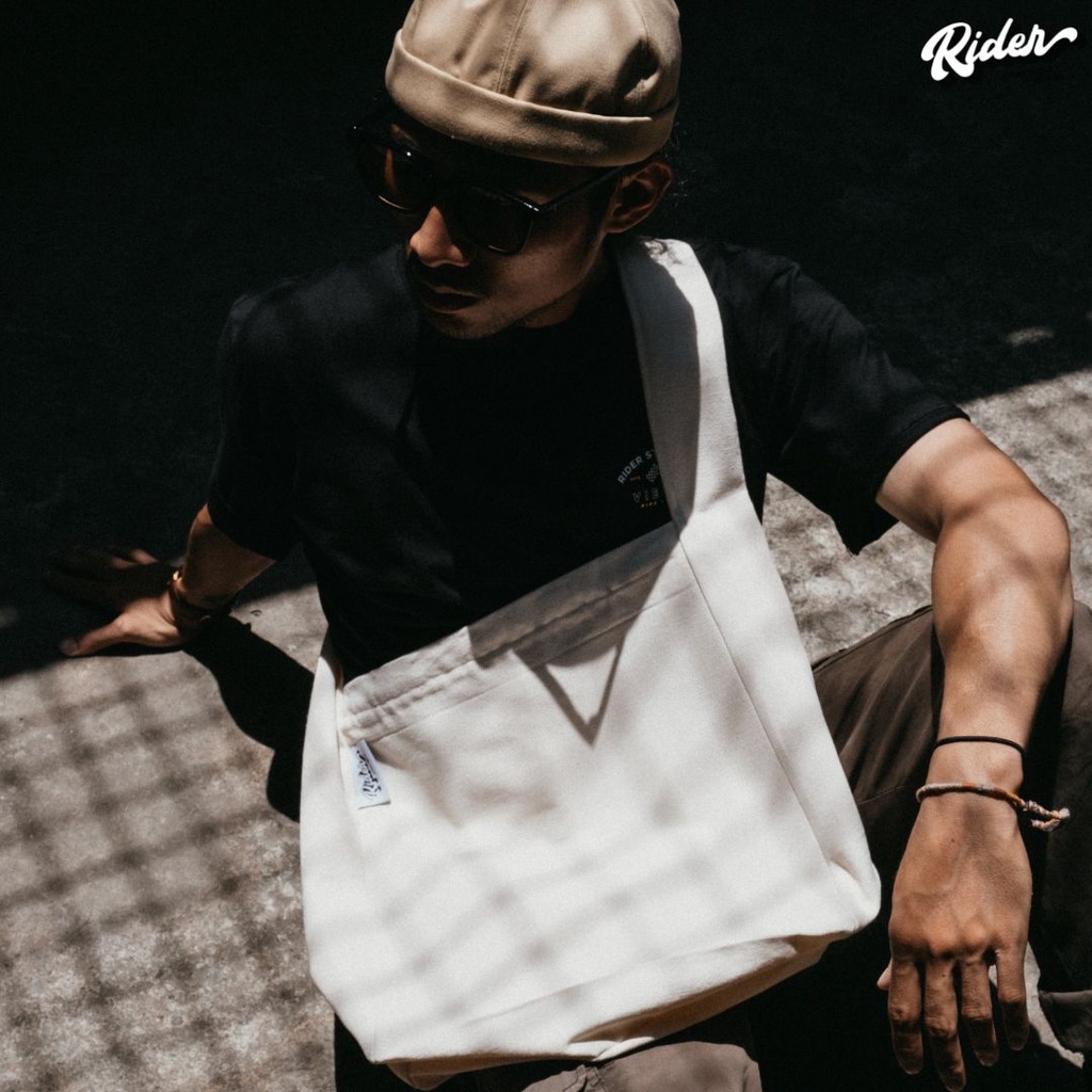 Túi đeo chéo Rider Hippie Bag unisex nam nữ denim,canvas - Rider Streetwear - Phong cách vintage,retro