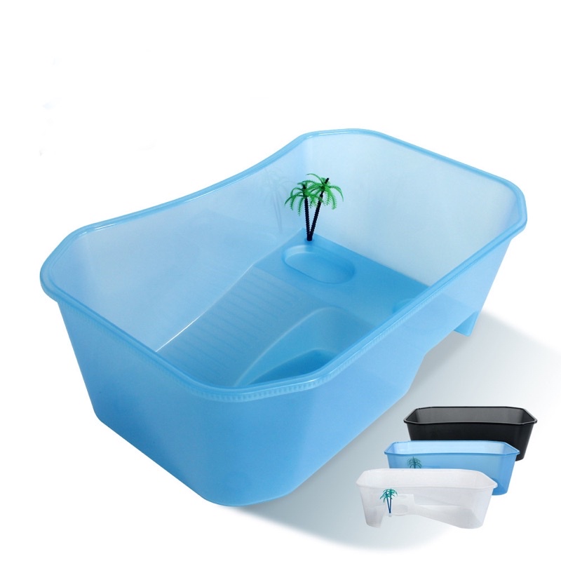Bể nuôi rùa nhỏ - bể rùa mini nhựa PP kích thước 25x17x11cm