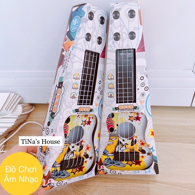 Đồ Chơi Đàn Ghitar Mini Đàn Đồ Chơi Âm Nhạc Ukulele Thiết Kế Dễ Cưng Cho Bé…