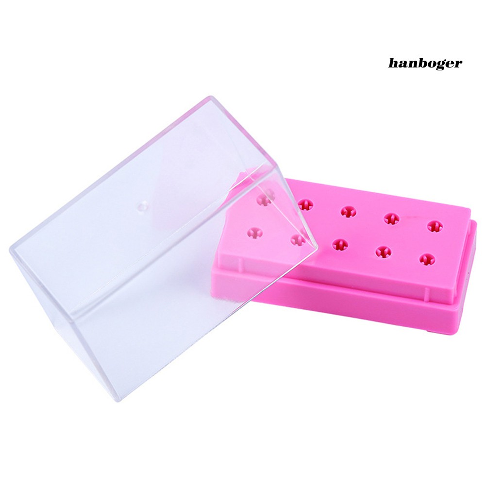 Hộp đựng trưng bày mũi khoan mài móng tay 7/10 lỗ tiện dụng