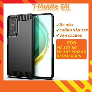 Ốp lưng Xiaomi Mi 10T 10T Pro 5G Redmi K30S 🔥 𝐅𝐑𝐄𝐄 𝐒𝐇𝐈𝐏 🔥 Ốp Cacbon phay xước chống sốc chống vân tay