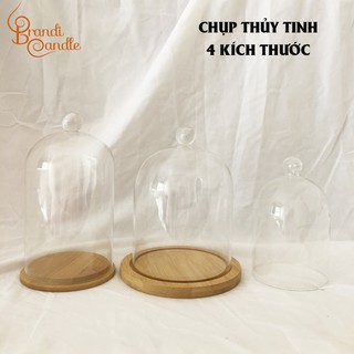 Chụp nến thủy tinh phụ kiện nến thơm trang trí nhà cửa