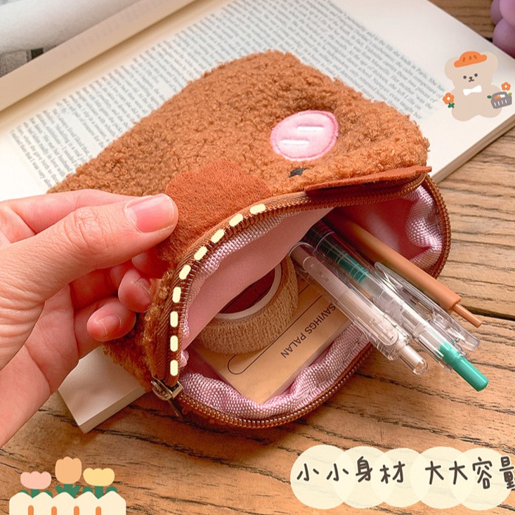 Túi Đựng Khăn Giấy In Hình Thỏ Và Gấu Kiểu Hàn Quốc Đáng Yêu Cho Nữ