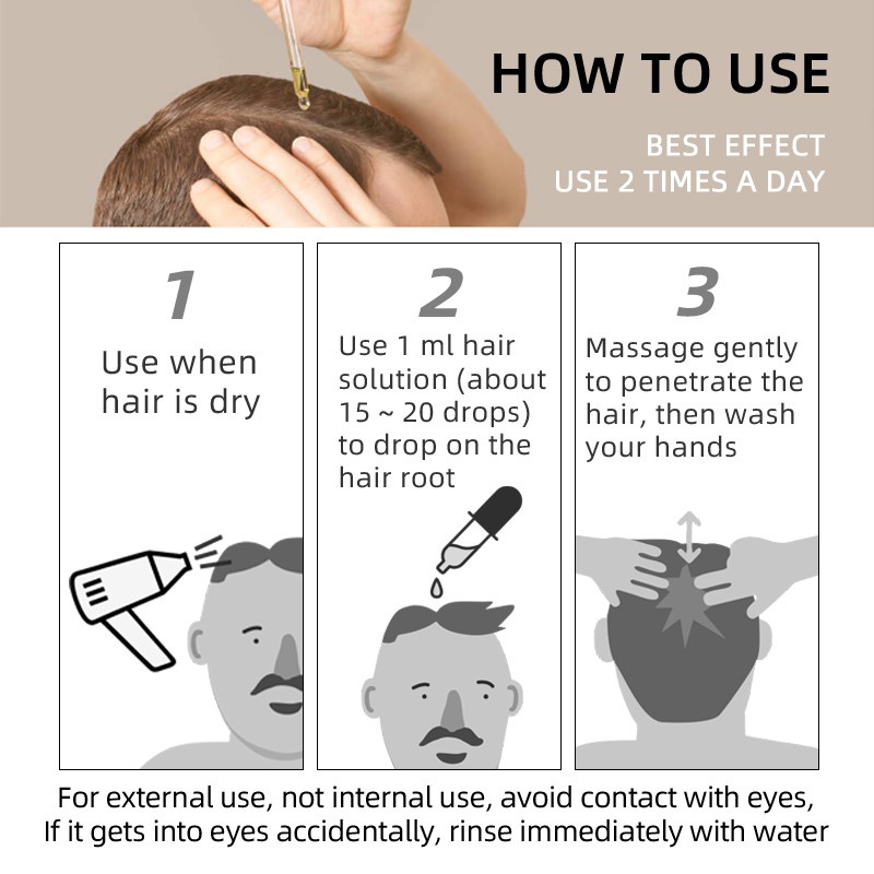 Tinh chất kích thích mọc tóc KOPYRROL minoxidil bản nâng cấp 30ml chuyên dụng cho tóc/lông mày mọc dày và khỏe hơn