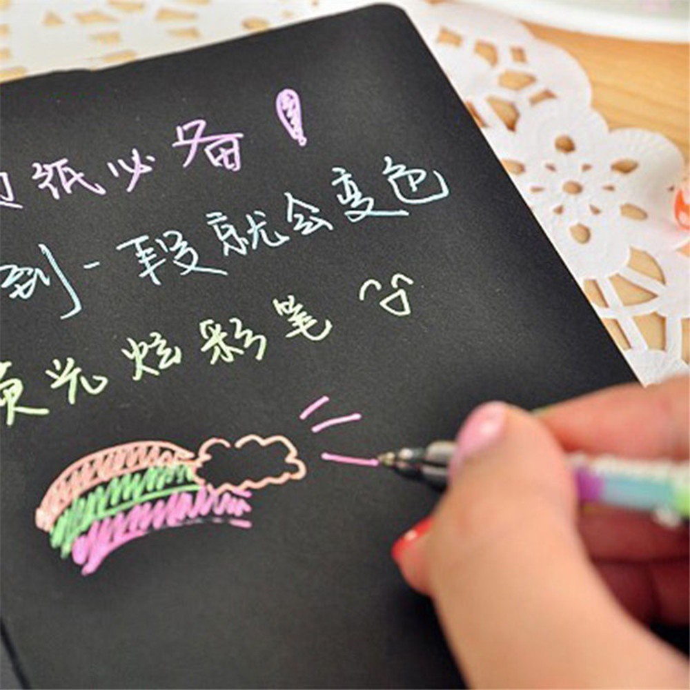 Bút Bi Nhiều Màu Sắc 6 Trong 1 Trang Trí Đa Dụng