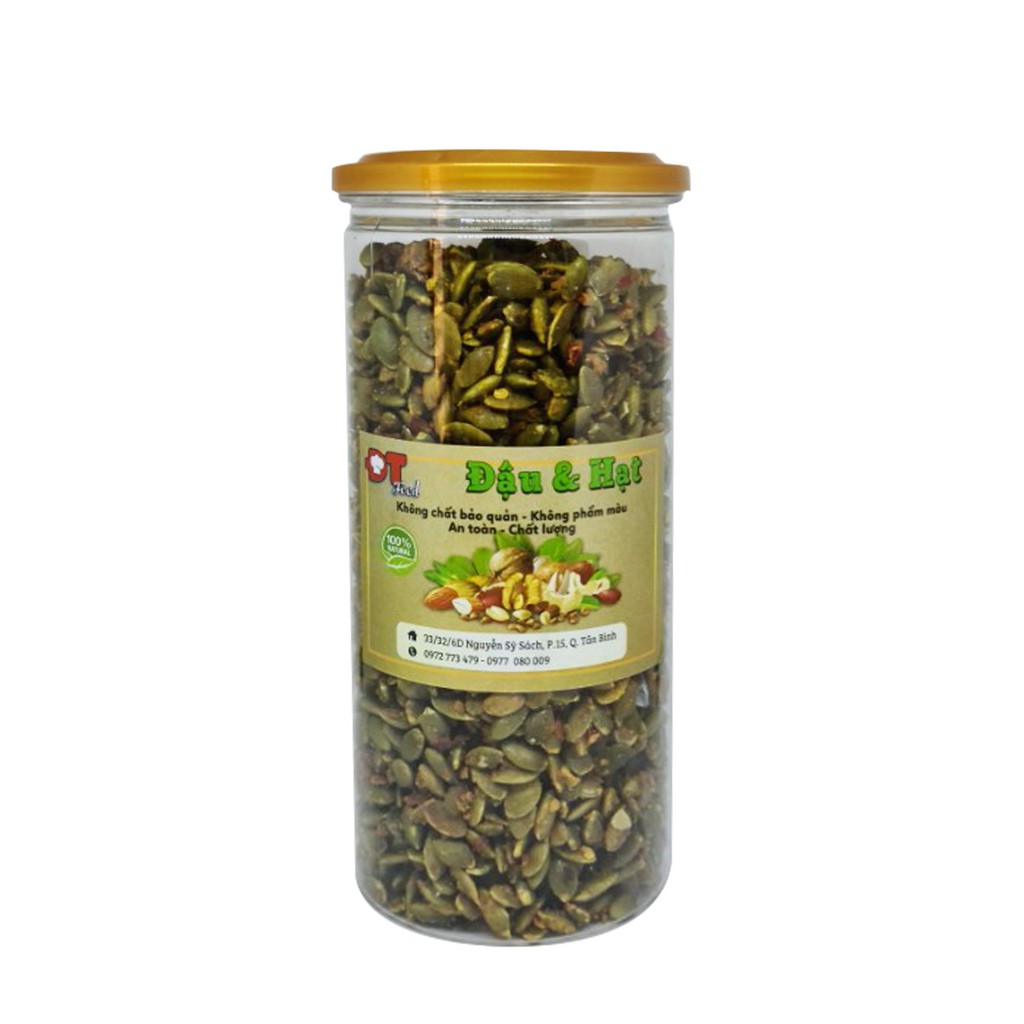 Hạt Bí Xanh Ấn Độ Tách Vỏ DTFood 500g