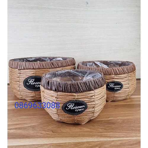 Giỏ cắm hoa, Giỏ ghép hoa lan hồ điệp