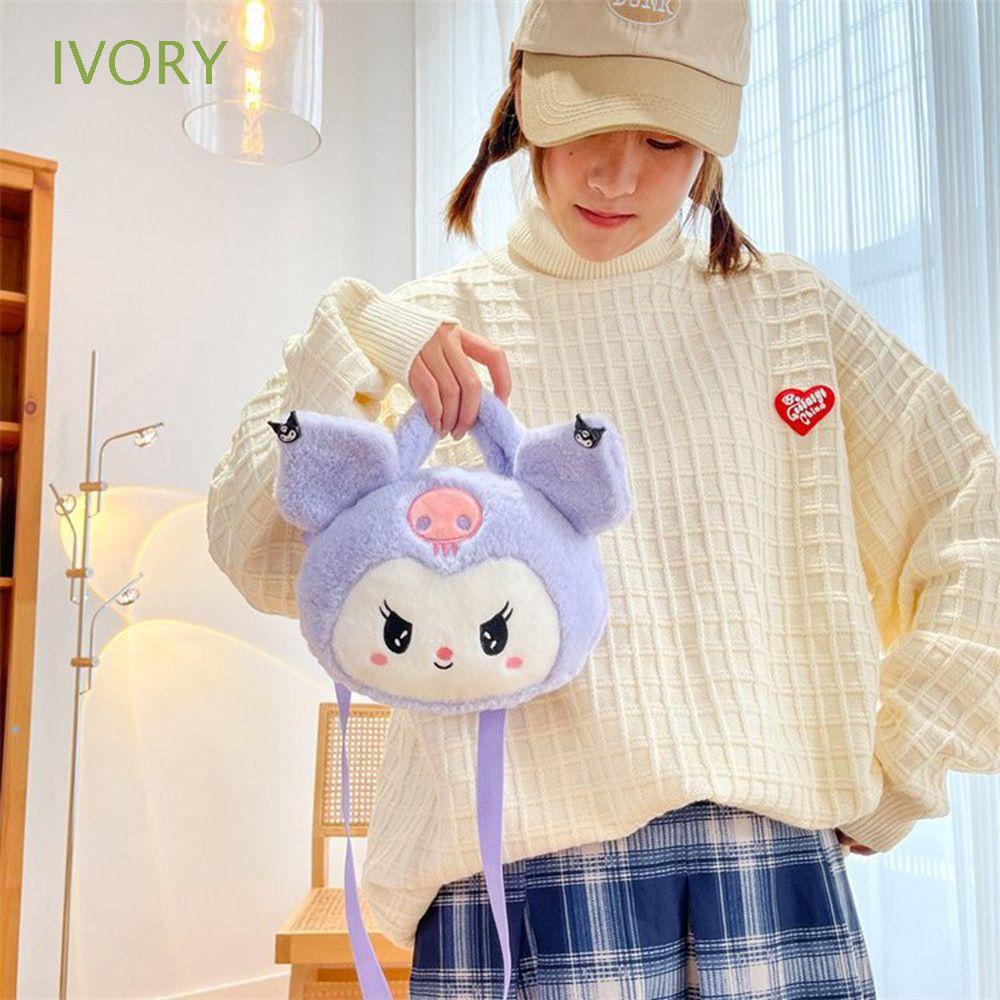 Túi Đeo Chéo Vai Mini Họa Tiết Mèo Kuromi Dễ Thương Dành Cho Bé Gái