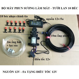 máy phun sương tưới lan 10 béc