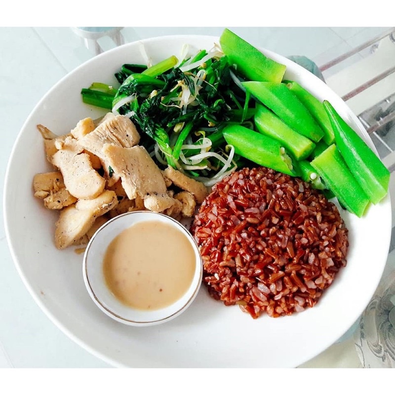 1kg gạo lứt huyết rồng hữu cơ - giảm cân khoa học